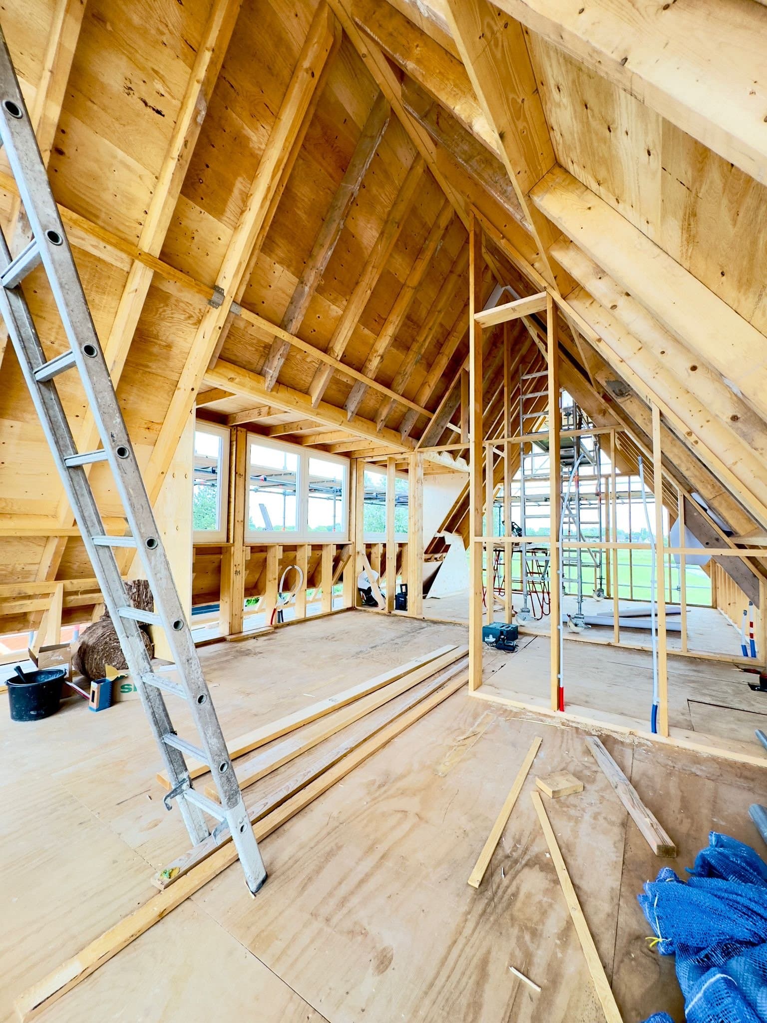 Kapconstructie van de nieuwe woning, Amsterdam